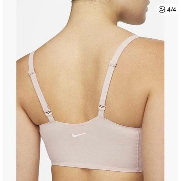 Nike Women Dri-FIT Indy Luxe Low Support Sport Bra WHITE NEW WITH TAGS XL - Picture 3 of 10